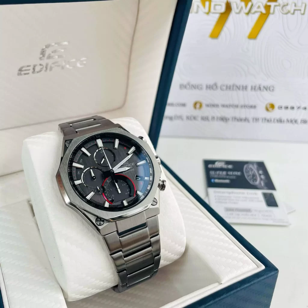 HƯỚNG DẪN CHỈNH NGÀY VÀ GIỜ CHO ĐỒNG HỒ CASIO EDIFICE 1 ĐỒNG HỒ NAM CASIO EDIFICE EQB-1100DC-1A