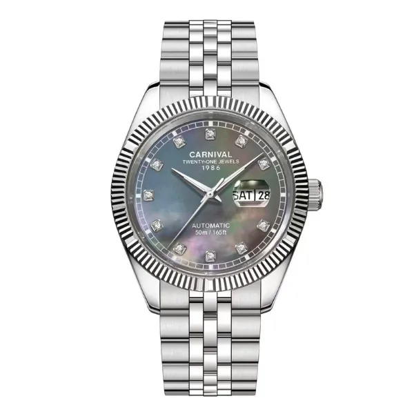 Đồng Hồ Carnival Nam 8131G-VT-DK (Xà Cừ Đen) 1 Đồng Hồ Carnival Nam 8131G-VT-DK (Xà Cừ Đen)
