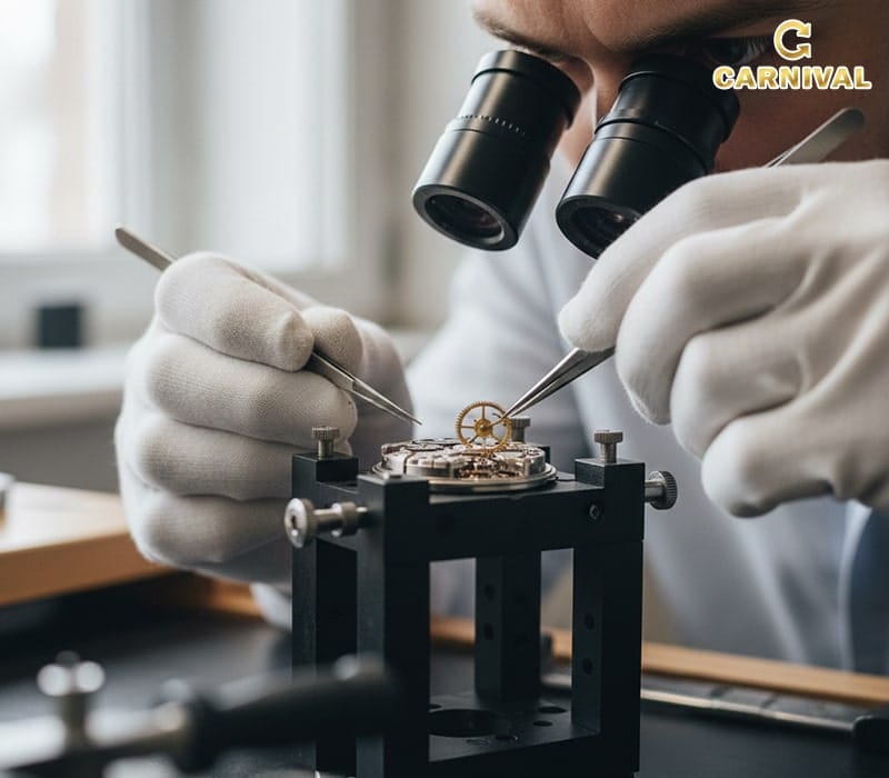 Quy trình sửa chữa đồng hồ cơ bị đứt dây cót tiêu chuẩn