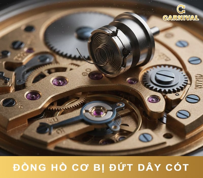 Đồng hồ cơ bị đứt dây cót
