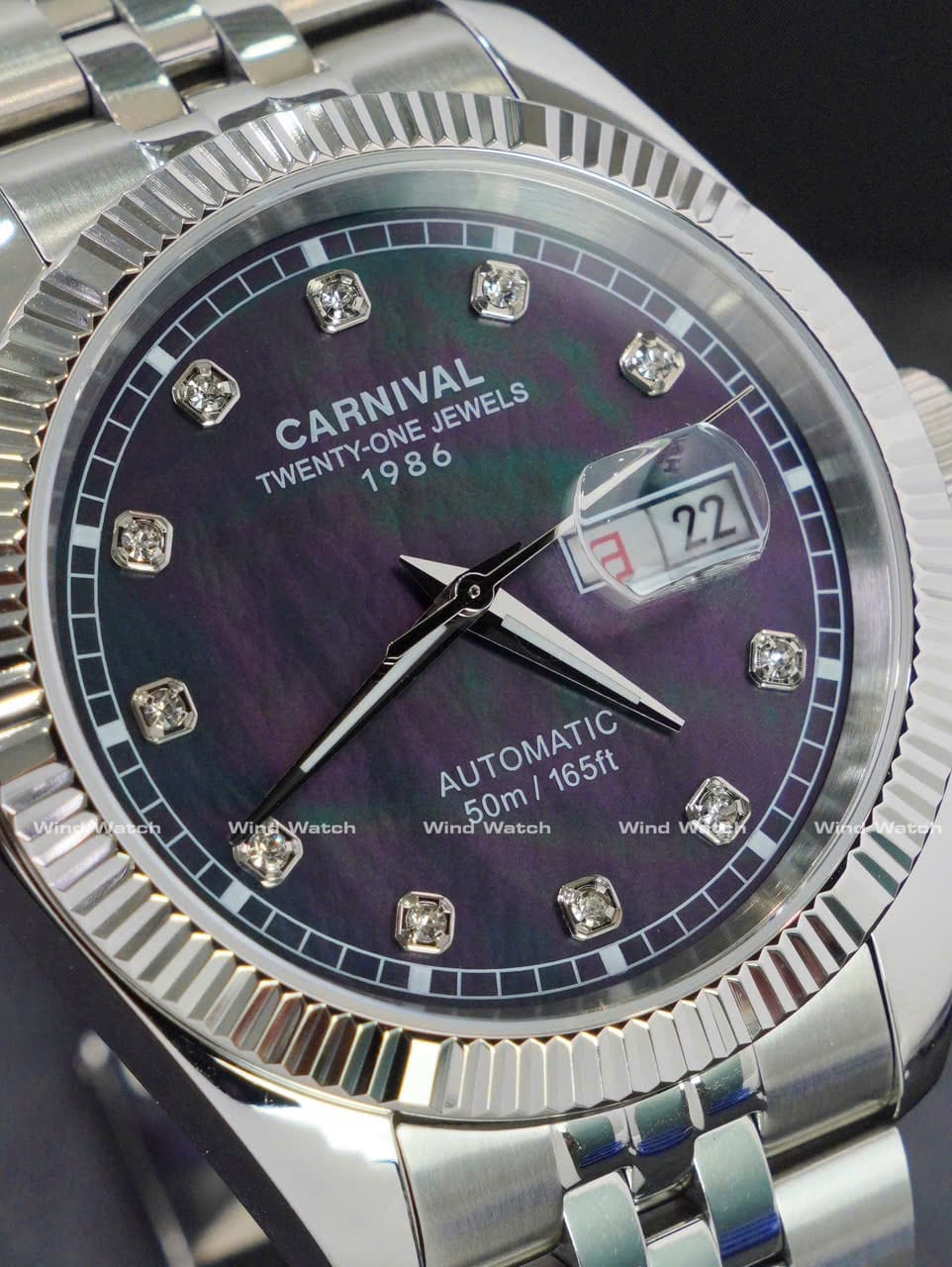 Đồng Hồ Carnival Nam 8131G-VT-DK (Xà Cừ Đen) 4 Đồng Hồ Carnival Nam 8131G-VT-DK (Xà Cừ Đen) - Ảnh 4